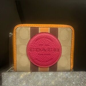Coach Dempsey Small Zip Around Wallet